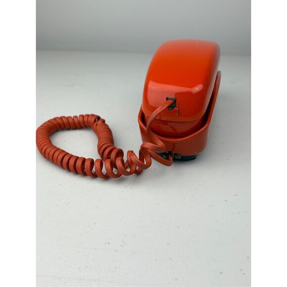 Vintage Western Electric Trimline Touch Tone Wall Telephone Burnt Orange DL2425 - Picture 9 of 10